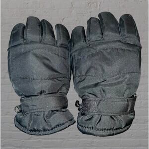Mens Medium 3M Thinsulate Gloves Black Polyester Thermal Winter Insulated Warm